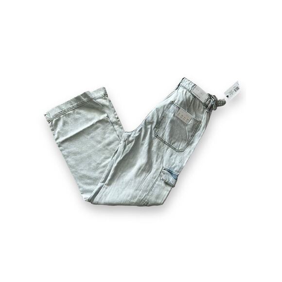 New WeWoreWhat High-Rise Utility Jeans Indigo Straight Leg Denim Size 29 NWT - Picture 4 of 9